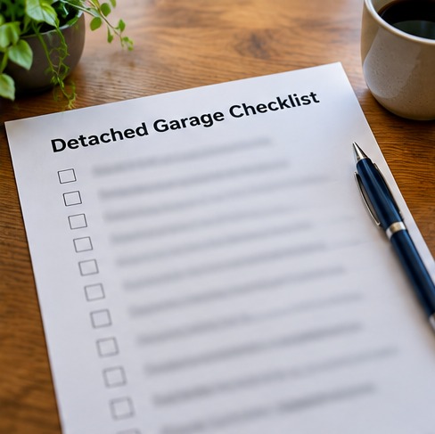 Detached garage checklist