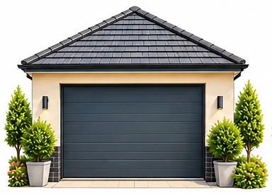 Detached garage and garden buildings illustration