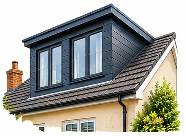 Loft conversion with rear dormer illustration