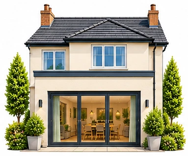 Two storey rear extension illustration