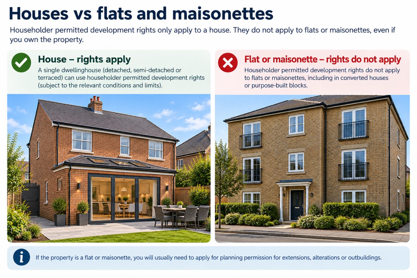 House vs flat - Why PD applies
