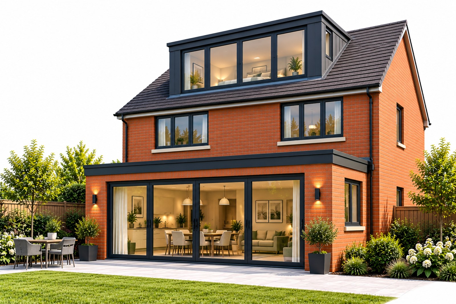 A house with a rear dormer loft conversion